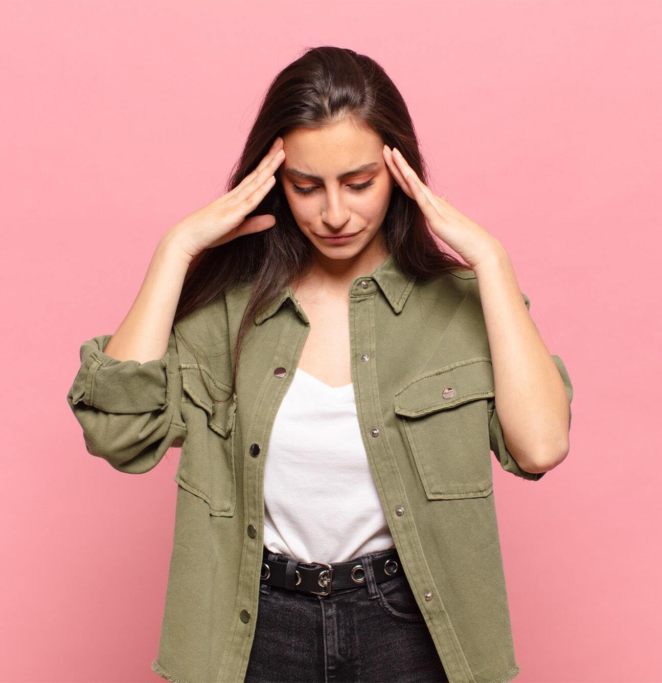 Woman looking thoughtful